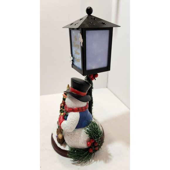 Bradford Exchange Be Merry Shine Bright Snowman Lantern11" Dona Gelsinger - Picture 3 of 16